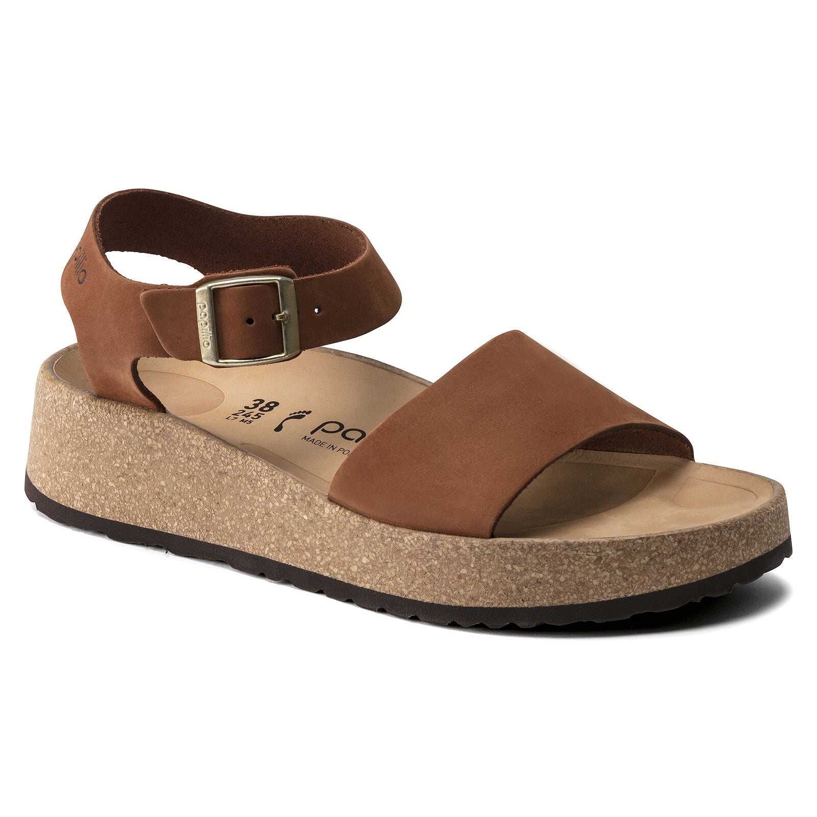 Papillio by Birkenstock, Glenda Nubuck Leather Medium Width, Women, Pecan