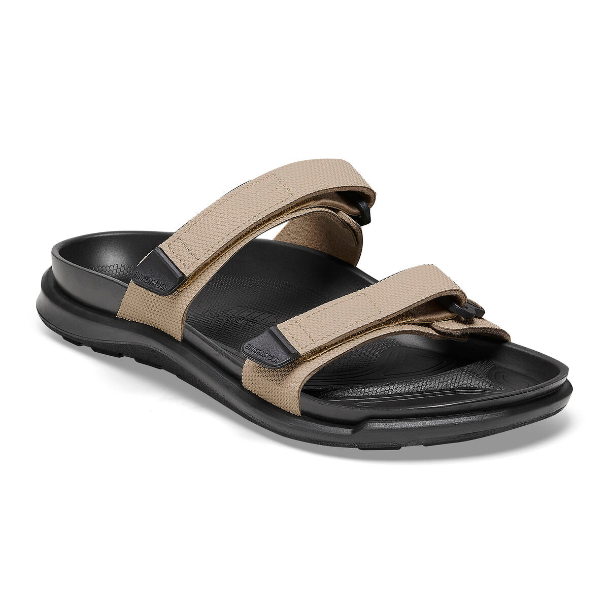 Birkenstock, Sahara Birko-Flor Regular Width, Women's, Futura Sandcastle/Black