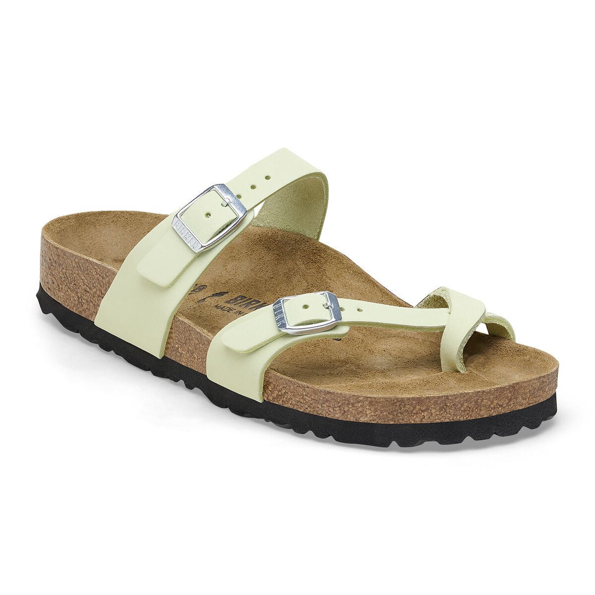 Birkenstock, Mayari Nubuck Leather Regular/Wide, Women's, Faded Lime