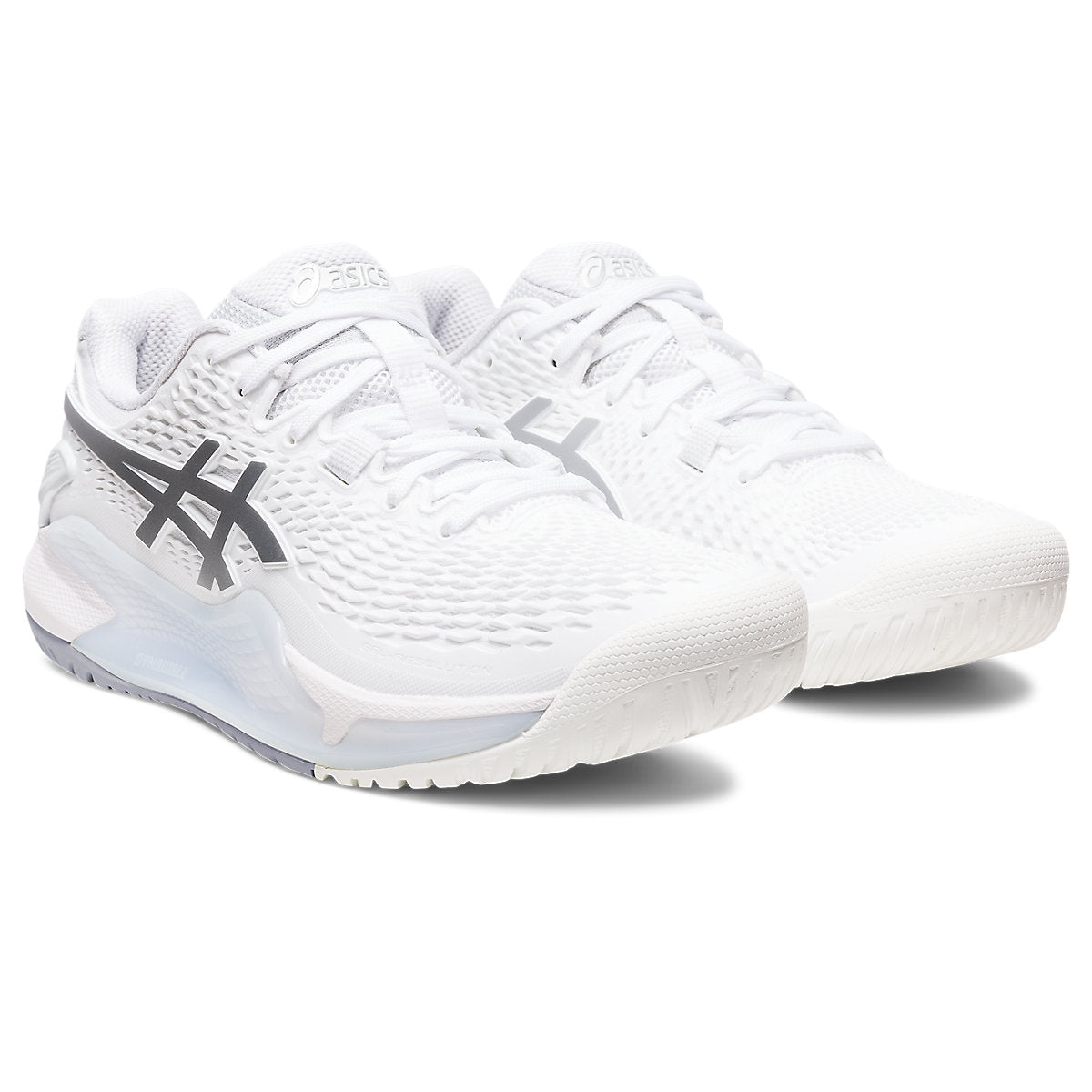 ASICS, GEL-RESOLUTION 9, Women's, White/Pure Silver