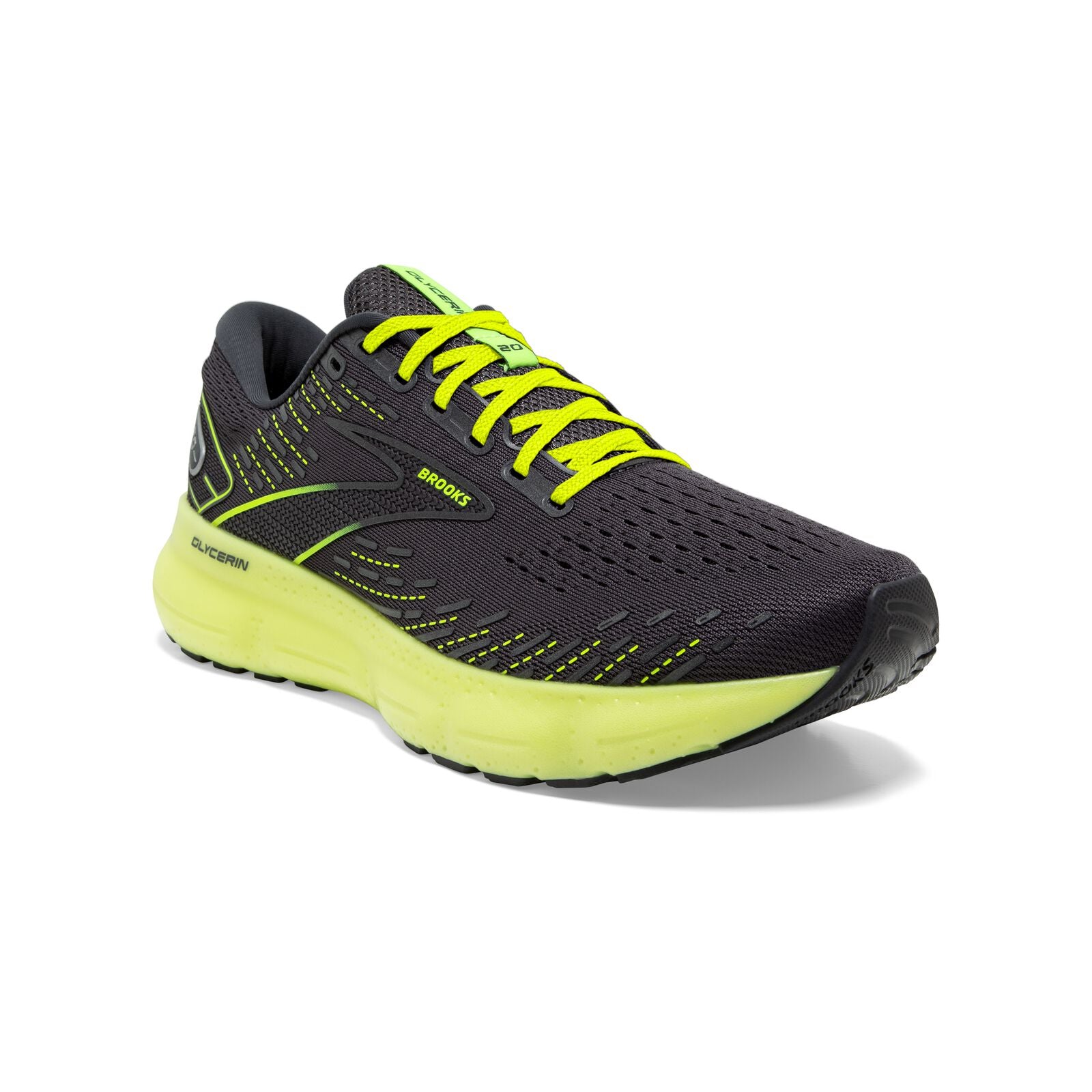 Brooks, Glycerin 20, Men, Ebony/Nightlife