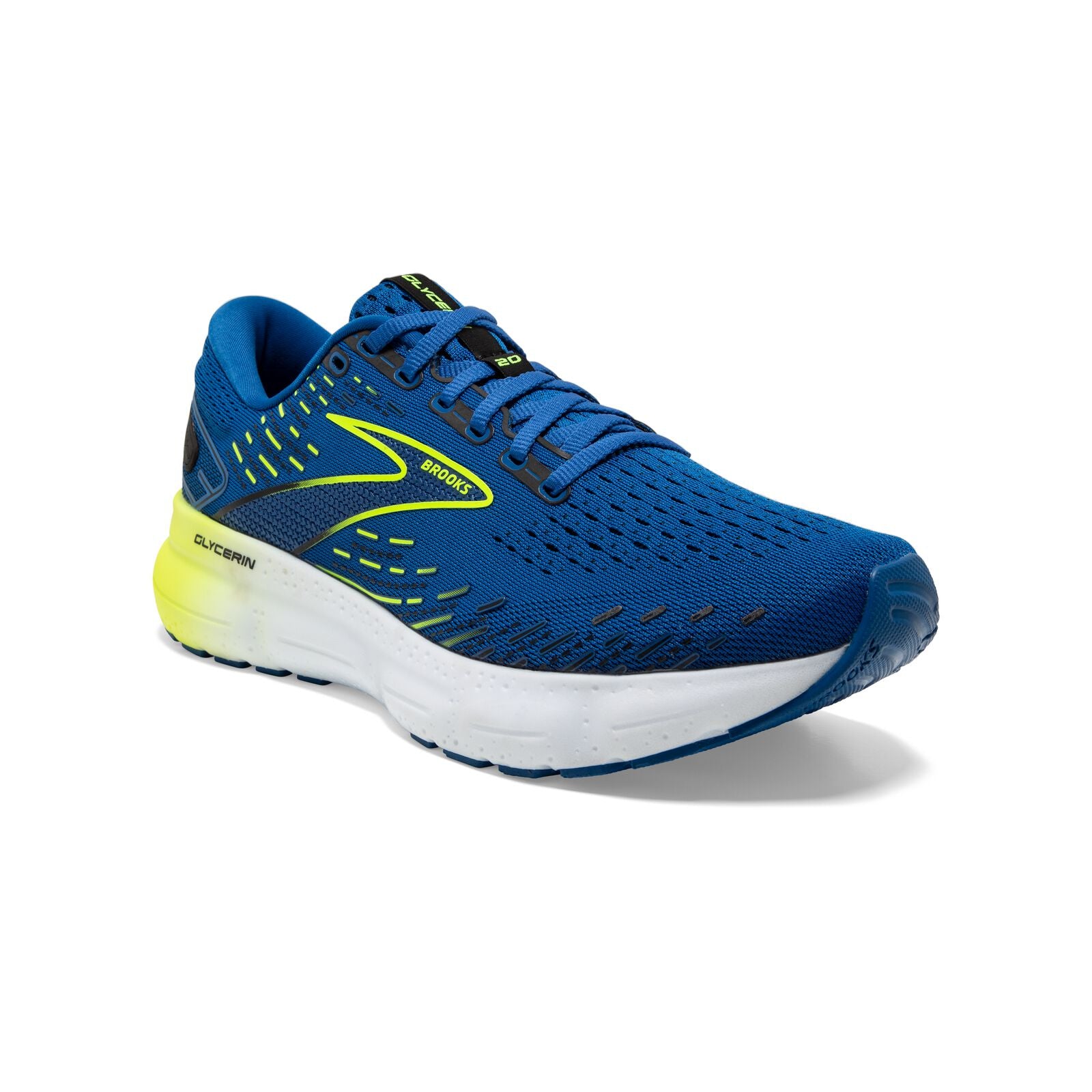 Brooks, Glycerin 20, Men's, Blue/Nightlife/White