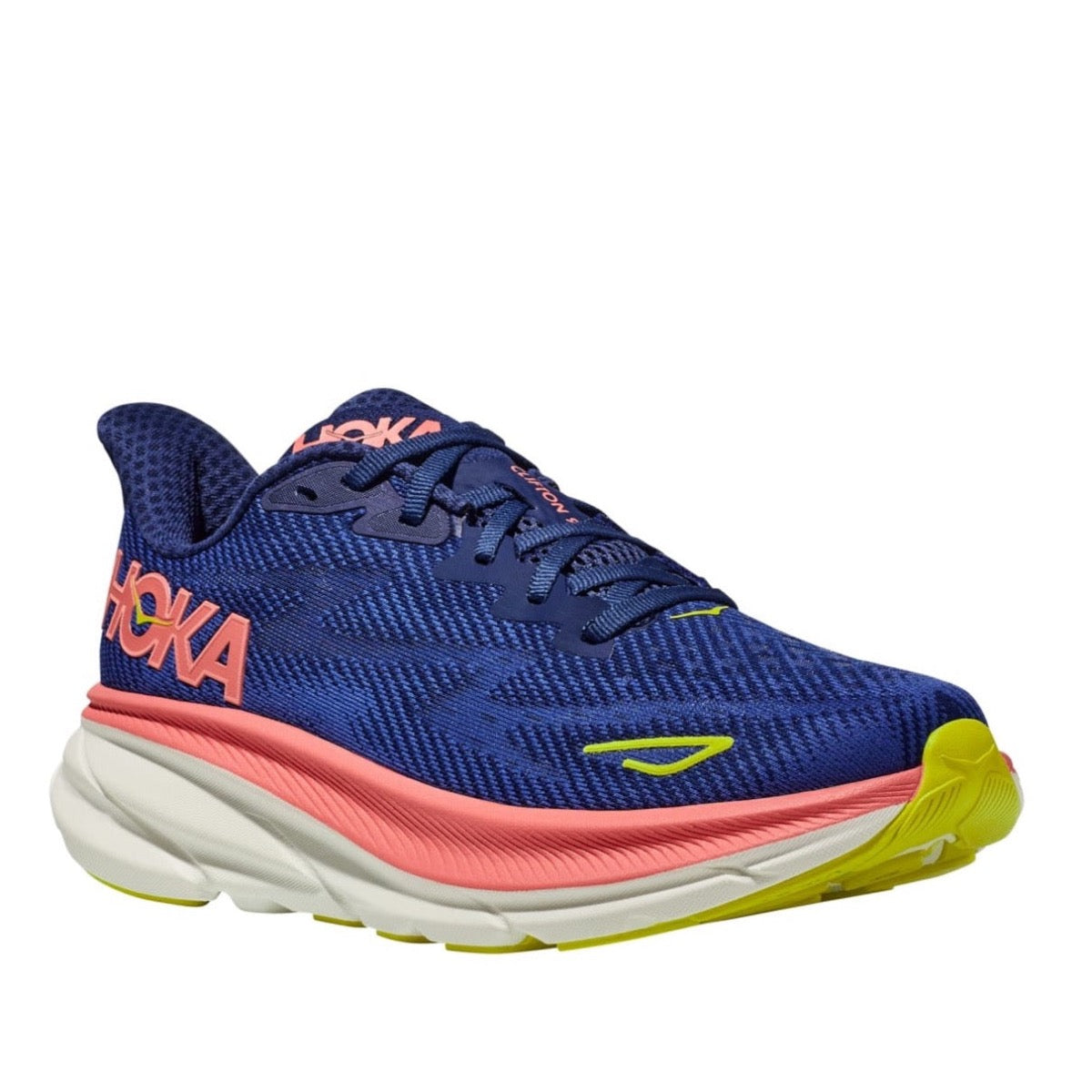 Hoka One One, Clifton 9, Women, Evening Sky/Coral