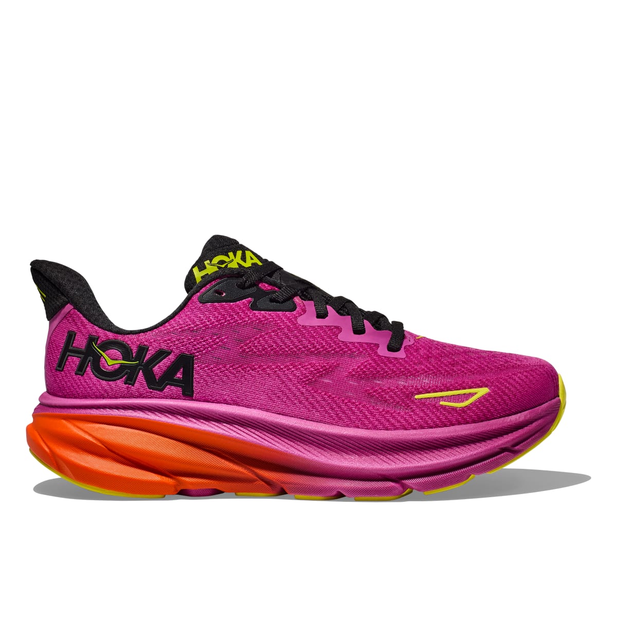 HOKA, Clifton 9, Women's, Fuchsia/Black