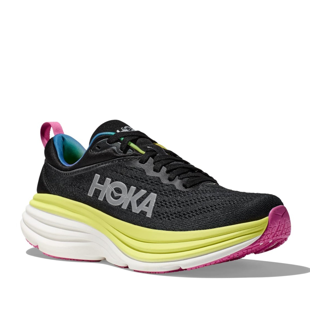 Hoka One One, Bondi 8, Women, Black/Citrus Glow