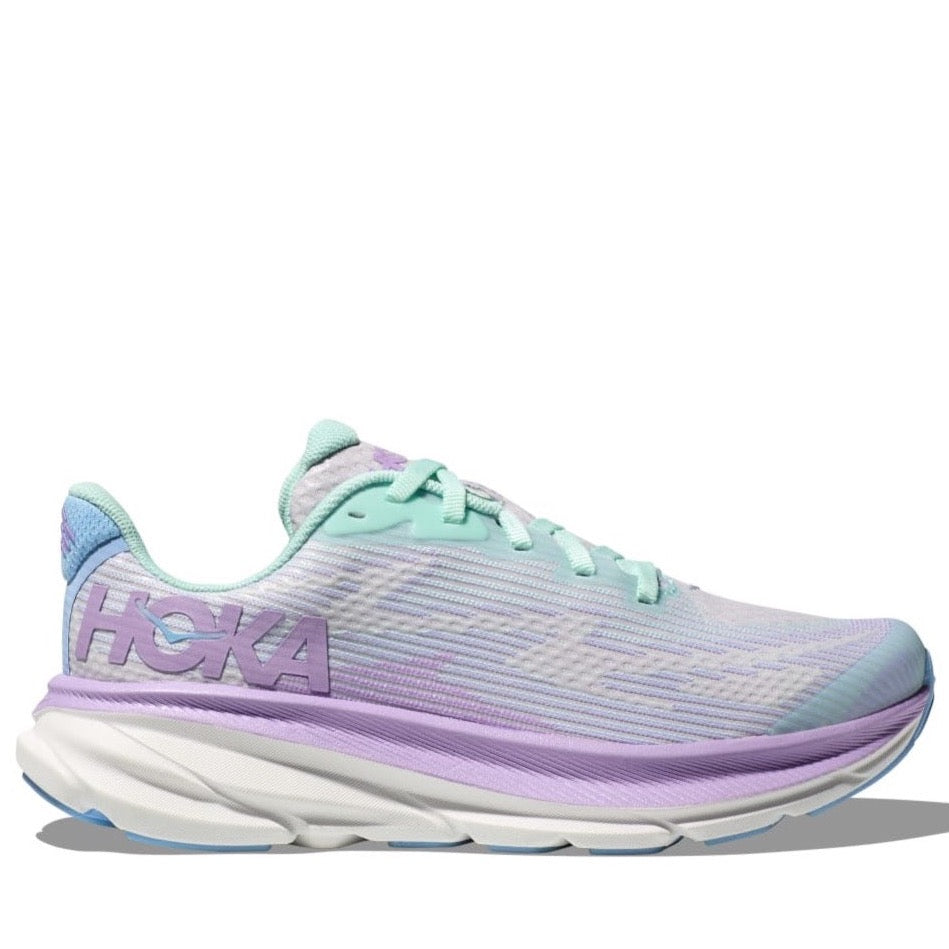 Hoka, Clifton 9, Kids, Sunlit Ocean/Lilac Mist (SOLM)