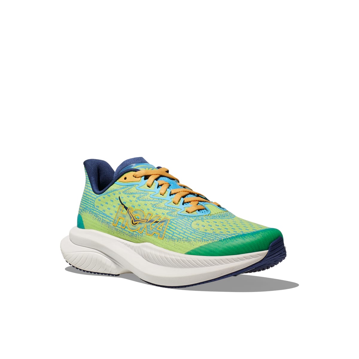 Hoka, Mach 6, Kids, Lettuce/Bellwether Blue