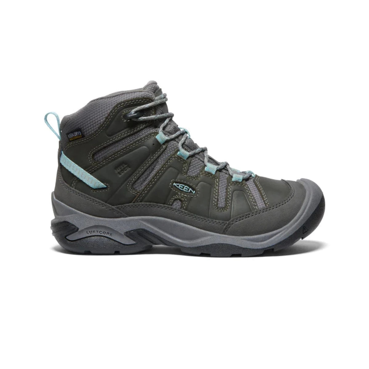 KEEN, Circadia Waterproof Boot Women, Steel Grey/Cloud Blue