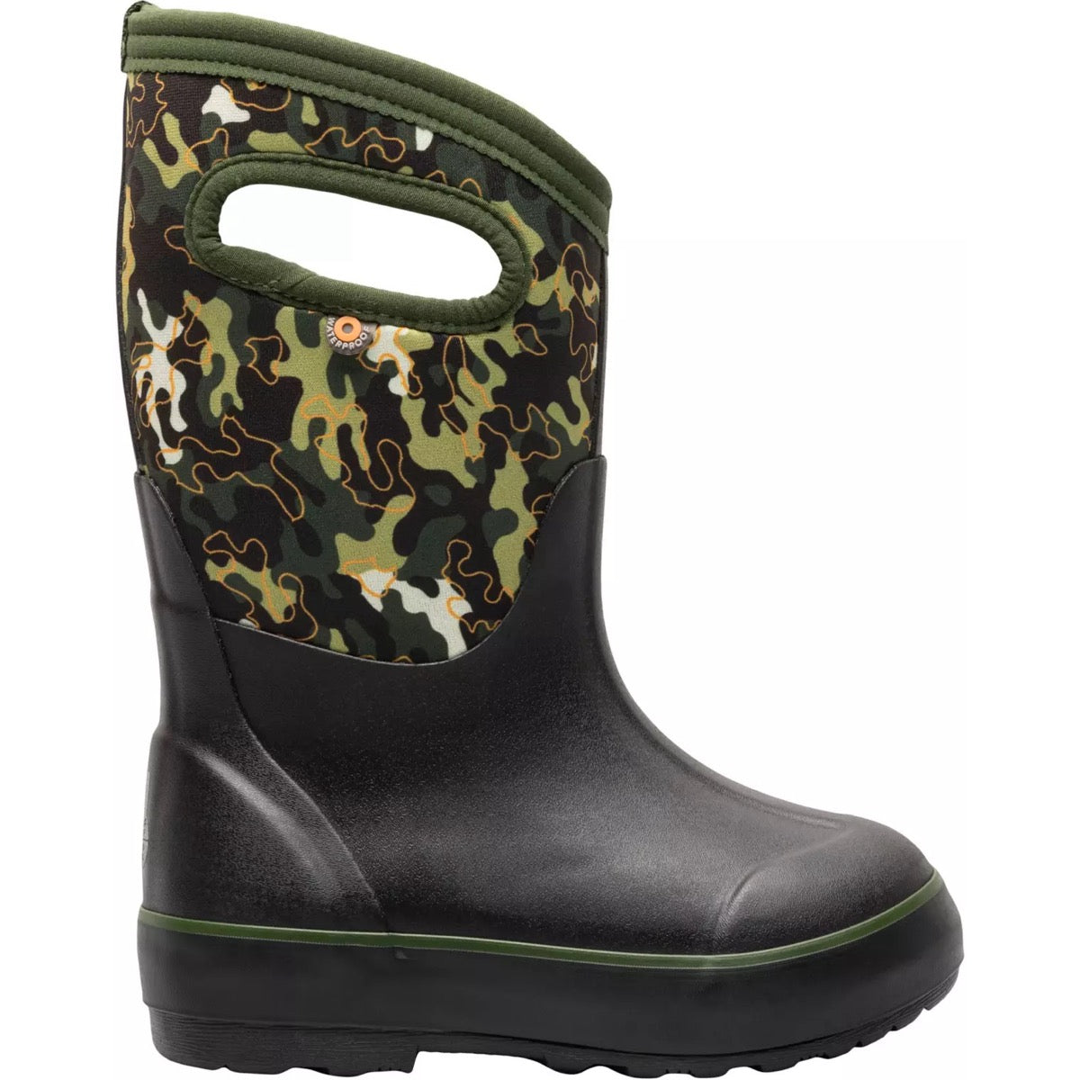 Bogs, Classic II Water Garden Waterproof Boots, Kids, Army Green Multi (353)