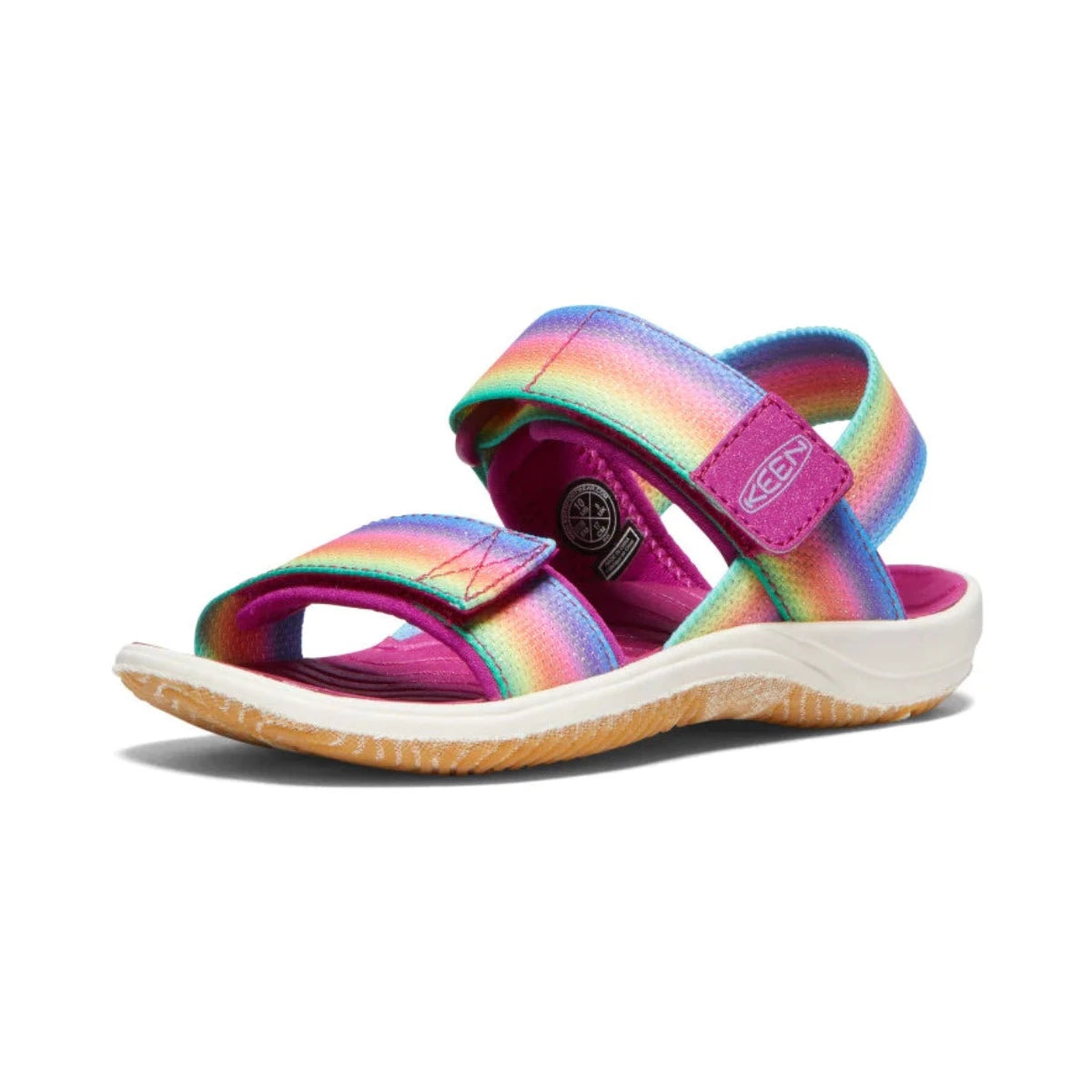 Keen, Elle Backstrap, Kids, Rainbow/Festival Fuchsia