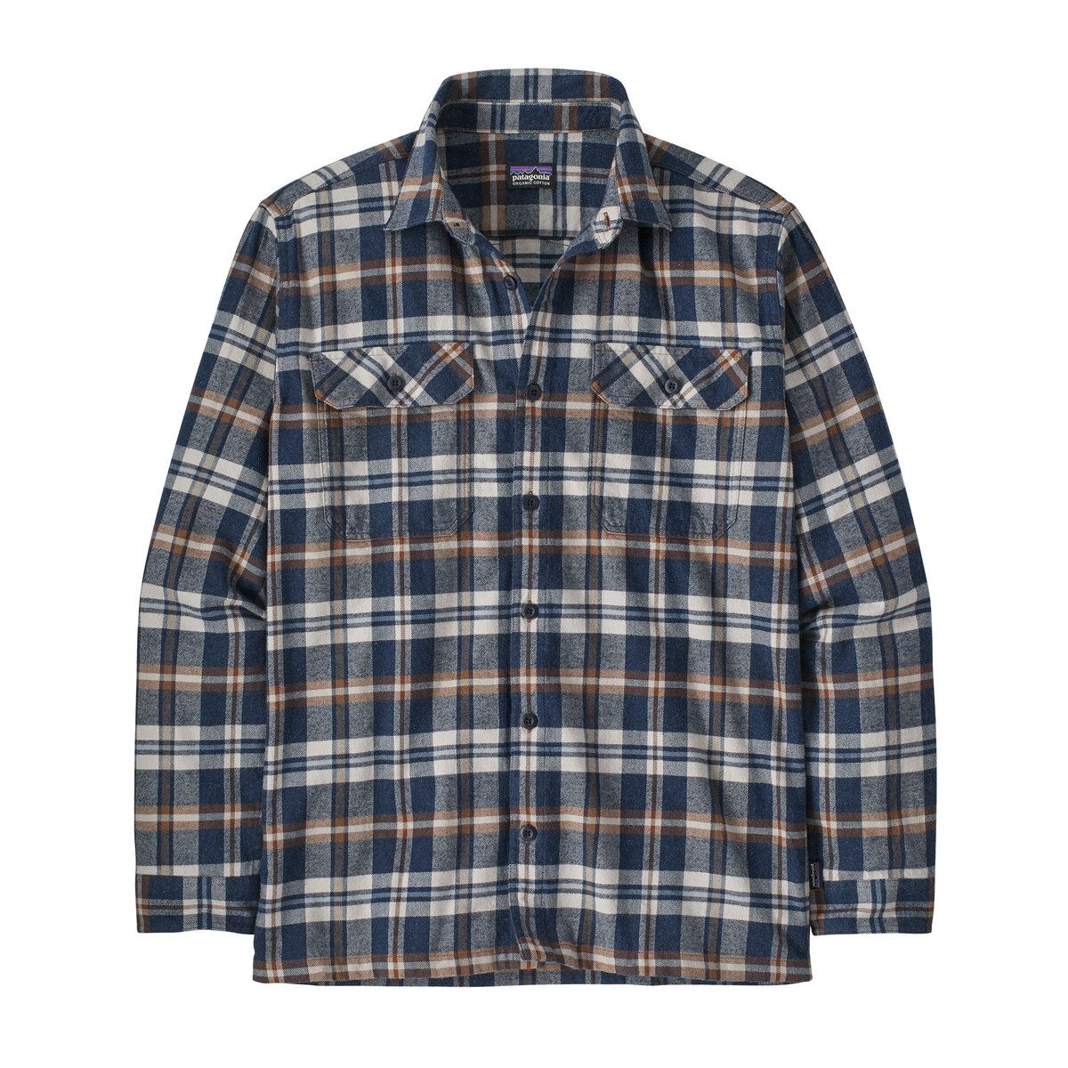 Long-Sleeved Organic Cotton Midweight Fjord Flannel Shirt