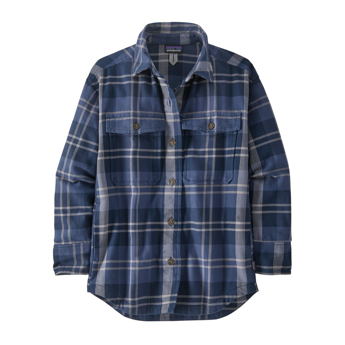 Patagonia, Heavyweight Fjord Flannel Overshirt, Women's, Bristlecone: New Navy