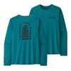 Patagonia, Long-Sleeved Capilene Cool Daily Graphic Shirt, Men, Tree Trotter Belay Blue (TTBX)