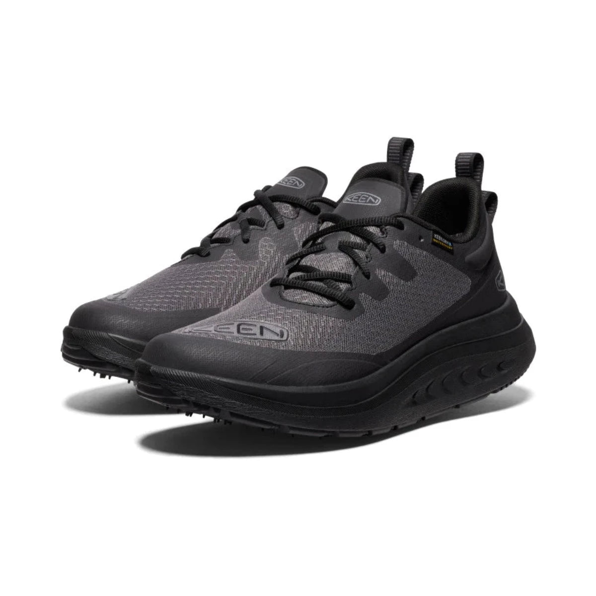 KEEN, WK400 Waterproof Walking Shoe, Men, Black/Black