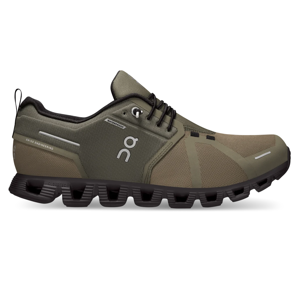 On, Cloud 5 Waterproof, Men, Olive