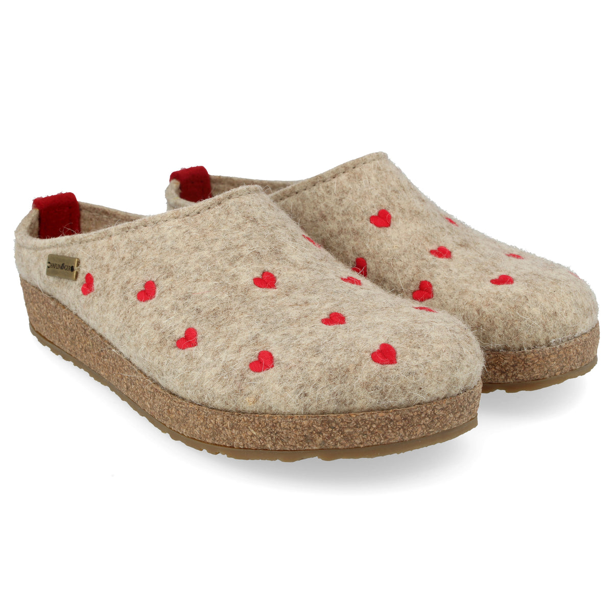 Haflinger, Cuoricini Slipper, Women's, Beige