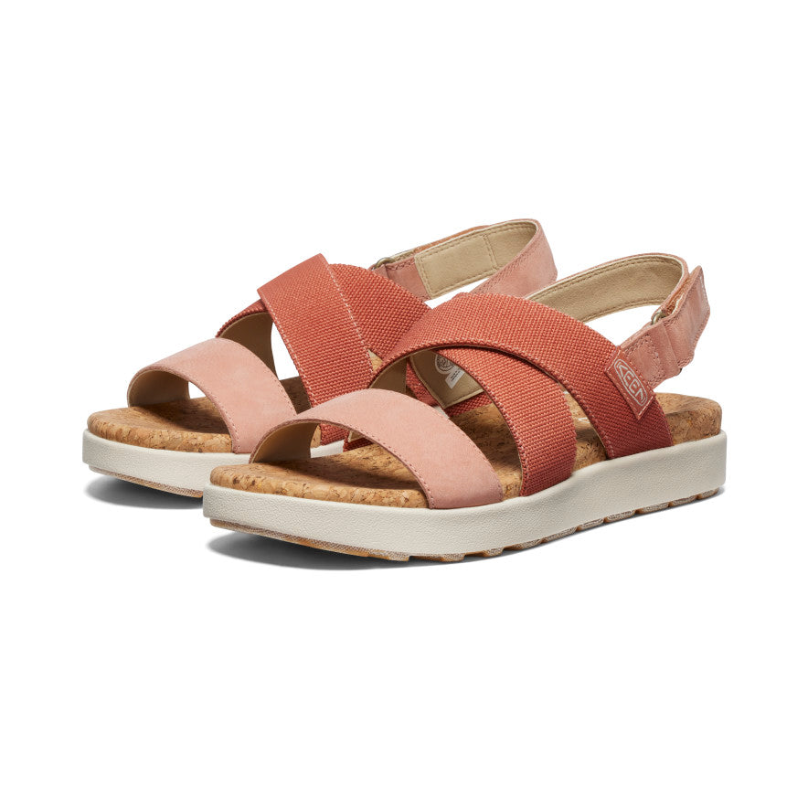 KEEN, Elle Criss Cross, Women's, Baked Clay/Cork