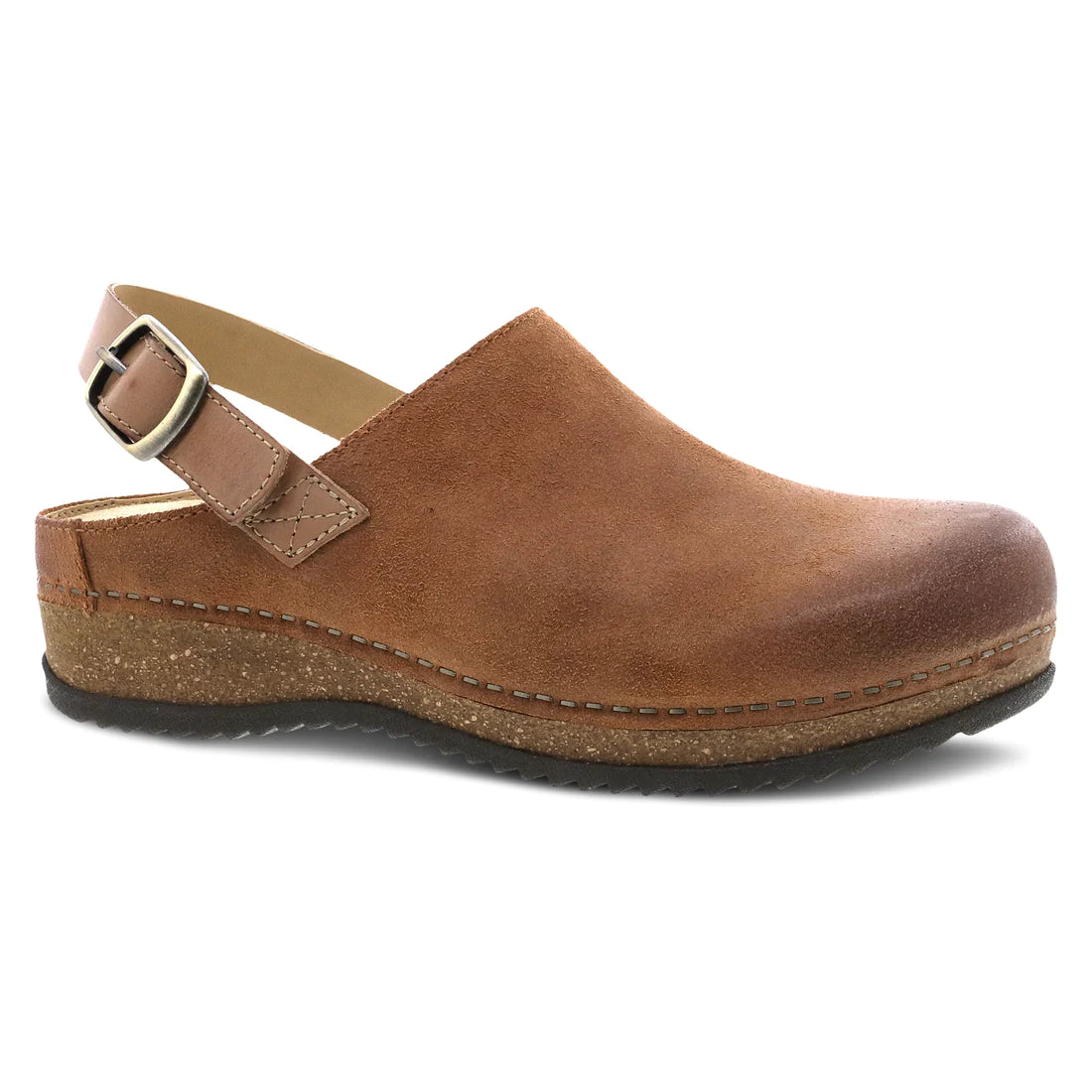 Dansko, Merrin, Women, Tan Burnished Suede