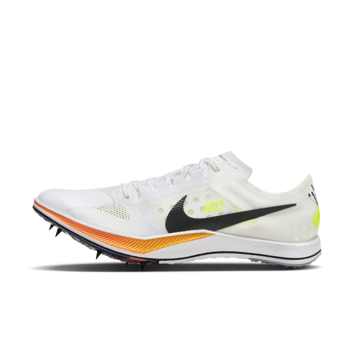 Nike, ZoomX Dragonfly XC, Unisex, White/Black-Sea Coral-Topaz Gold (100)