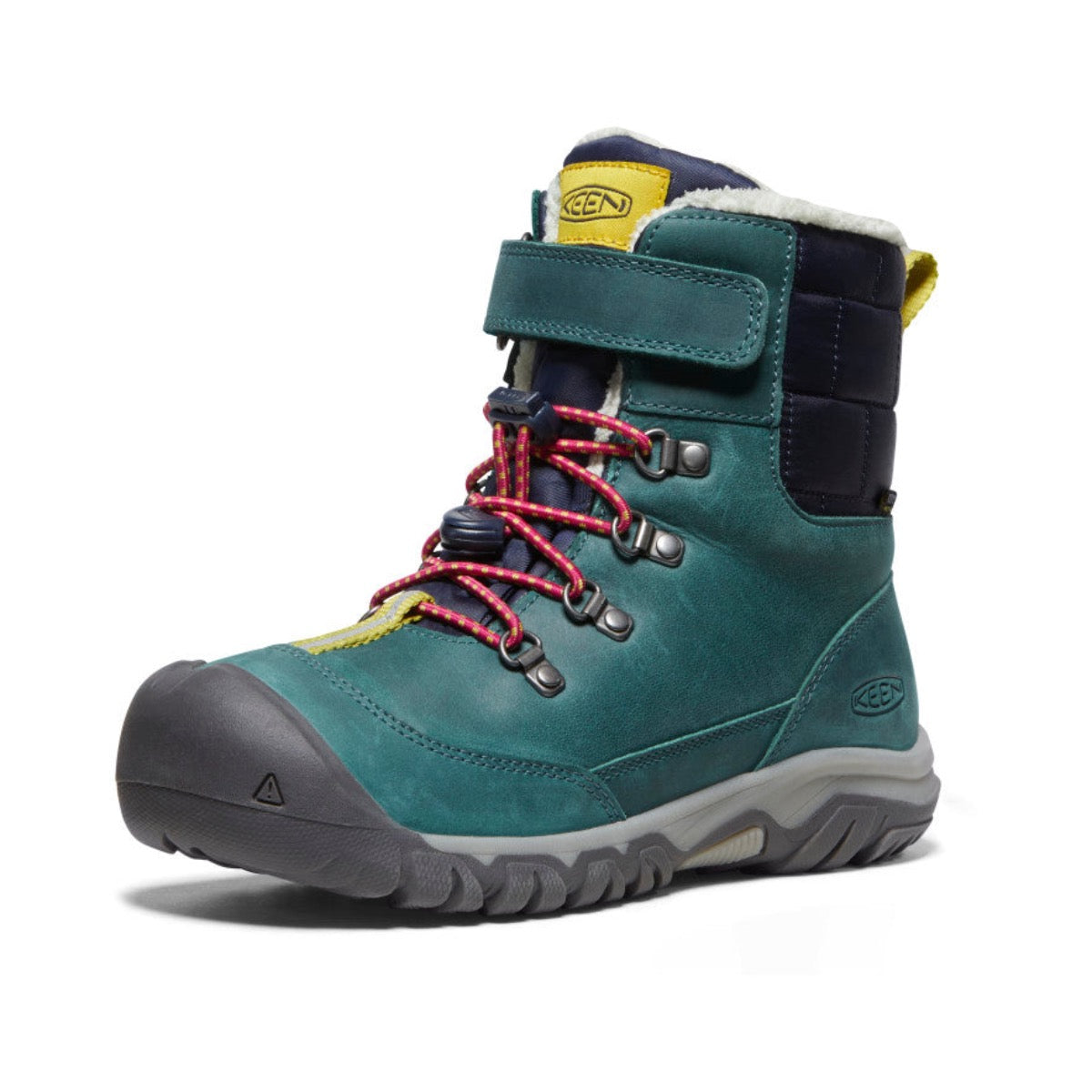 Keen, Kanibou Waterproof Winter Boot, Kids, Deep Lagoon/Jazzy