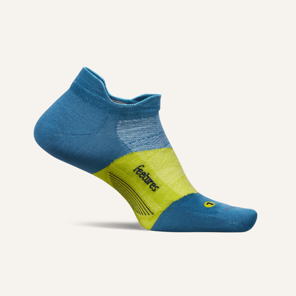 Feetures, Merino 10 Ultra Light No Show, Unisex, Elemental Blue