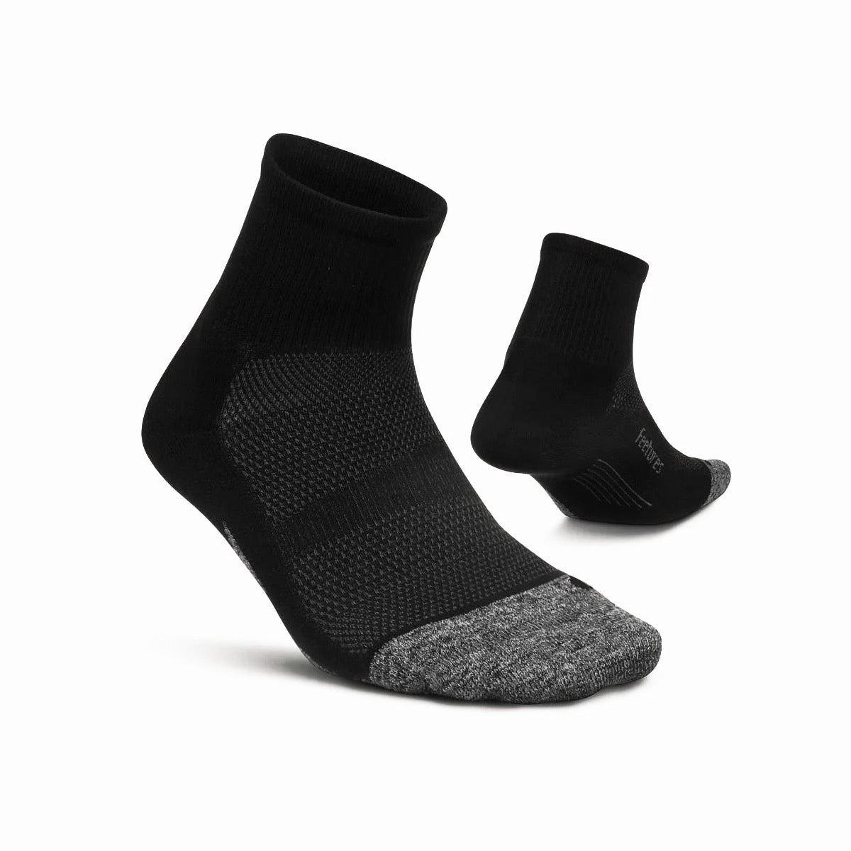 Feetures, Elite Light Cushion Quarter, Unisex,  Black