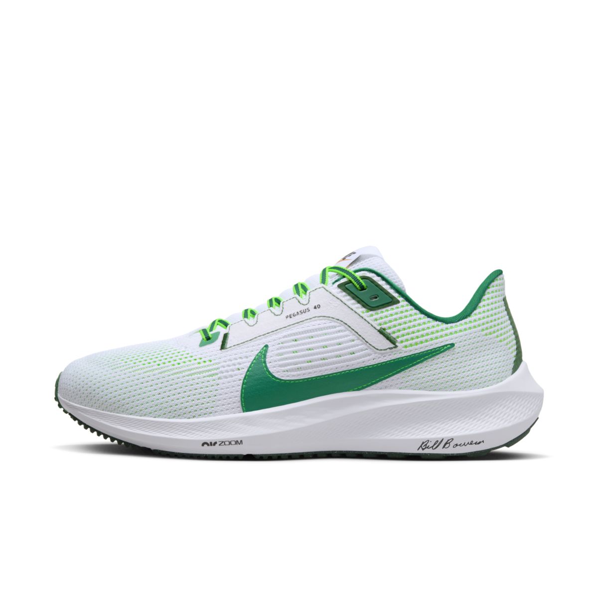 Nike, Pegasus 40, Men, WhITE/Malachite-Fir-Green Strike (100)