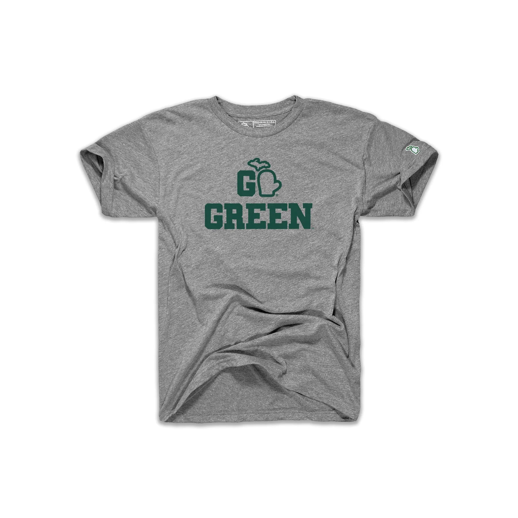 The Mitten State, MSU Go Green Mitten, Kids, Heather Gray (HG)