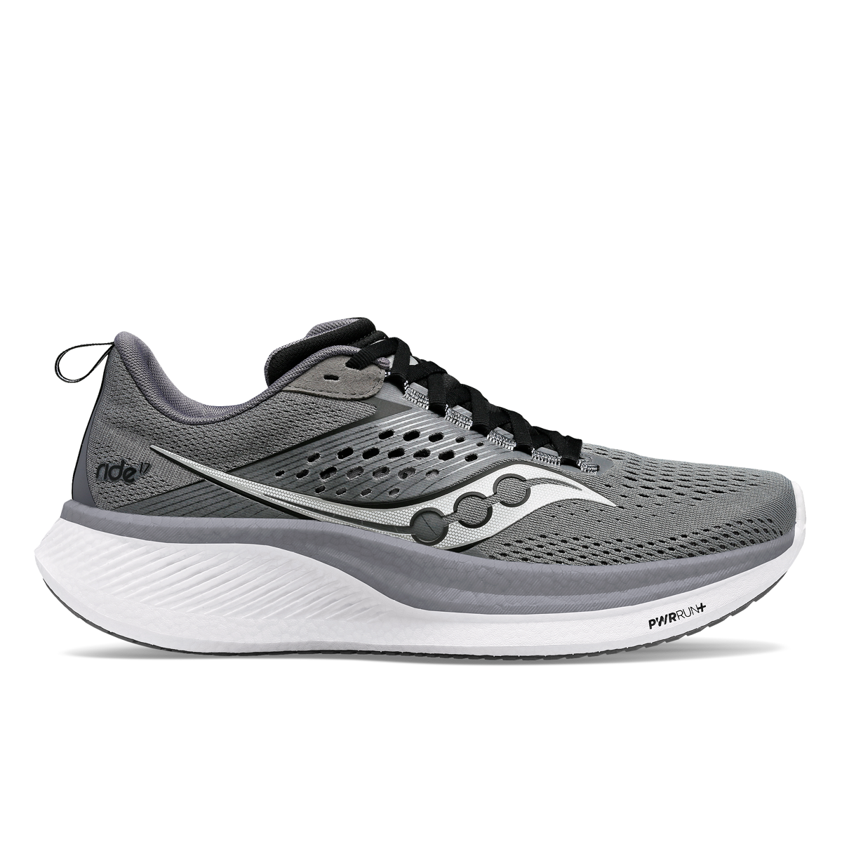 Saucony, Ride 17, Men's, Cinder/Black