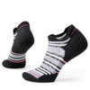 Smartwool, Run Targeted Cushion Low Ankle Socks, Women, Striped Black