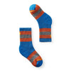 Smartwool, Hike Full Cushion Crew Sock, Kids, Striped Laguna Blue (J96)