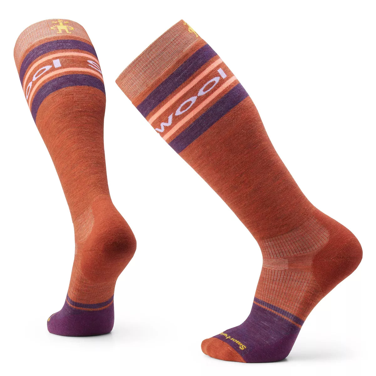Smartwool, Snowboard Targeted Cushion Logo Over The Calf Socks, Men, Picante Ombre Print (J33)