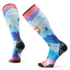 Smartwool, Ski Zero Cushion Ski Day Print Over The Calf Socks, Men's, Laguna Blue