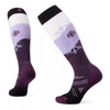 Smartwool, Ski Full Cushion Over The Calf Socks, Women, Snowpocalypse Pattern - Purple Iris