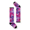 Smartwool, Ski Zero Cushion Tie Dye Print Over The Calf Socks, Kids, Purple Iris/Tie Dye (L90)