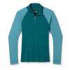 Smartwool, Classic Thermal Merino Base Layer 1/4 Zip, Women, Emerald Green