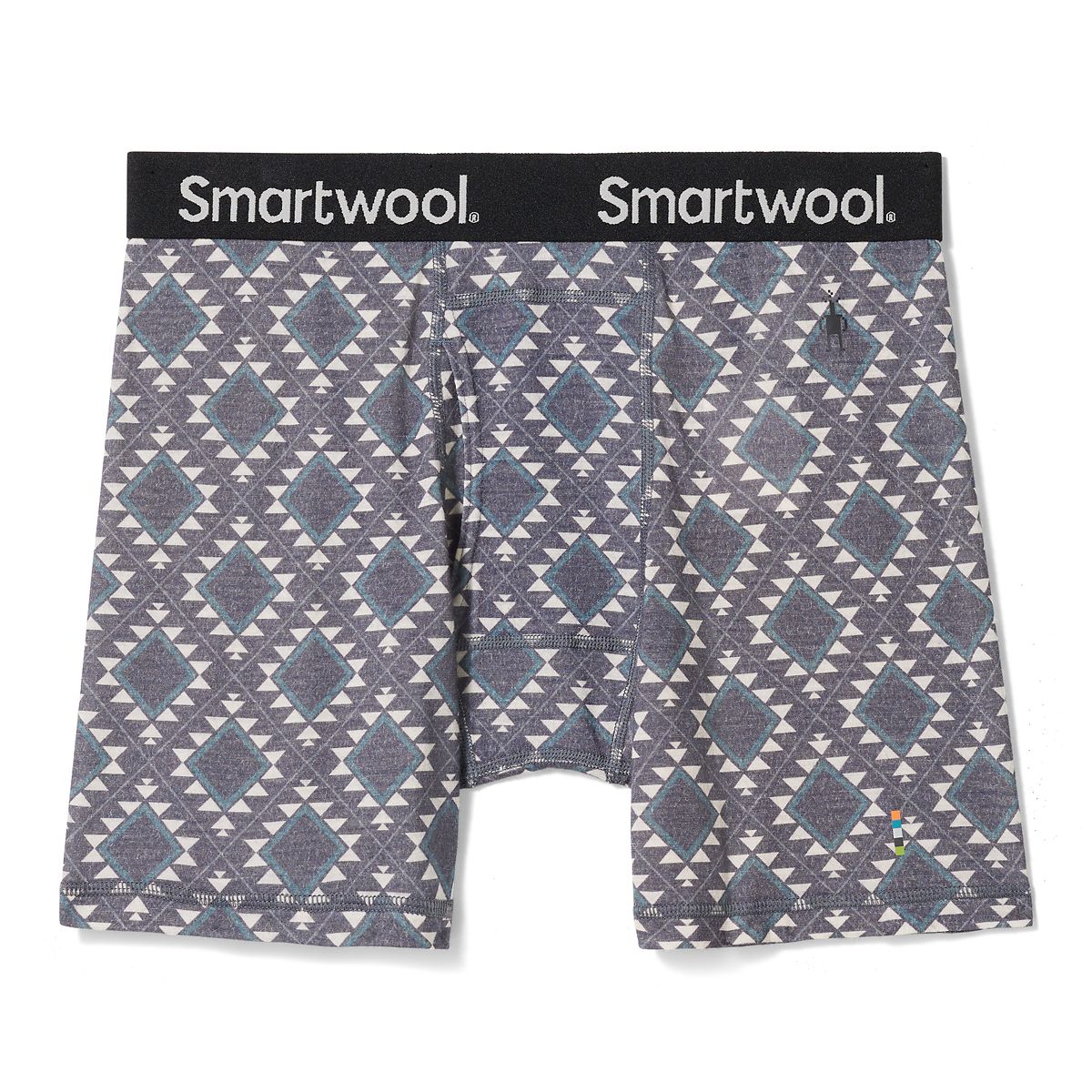 Smartwool, Merino Print Boxer Boxer Brief, Men, Medium Grey (052)