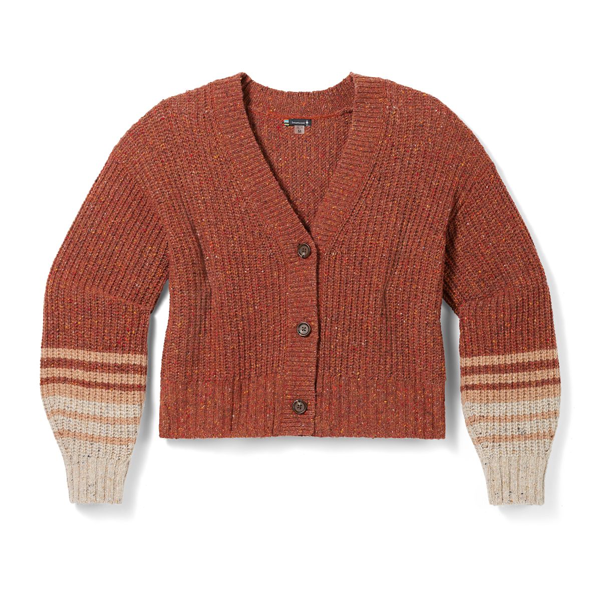 Smartwool, Cozy Lodge Cropped Cardigan Sweater, Women, Pecan Brown