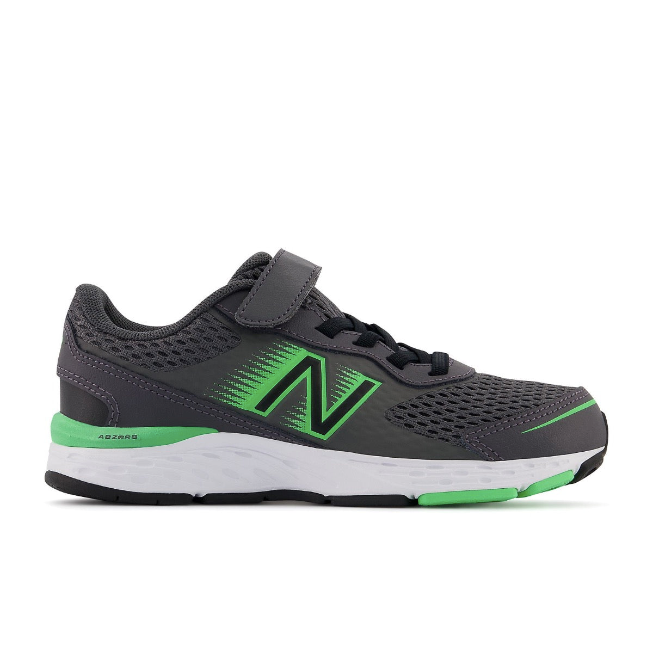 New Balance, 680v6 Bungee Wide, Kids, Magnet/Brilliant Spring/Black