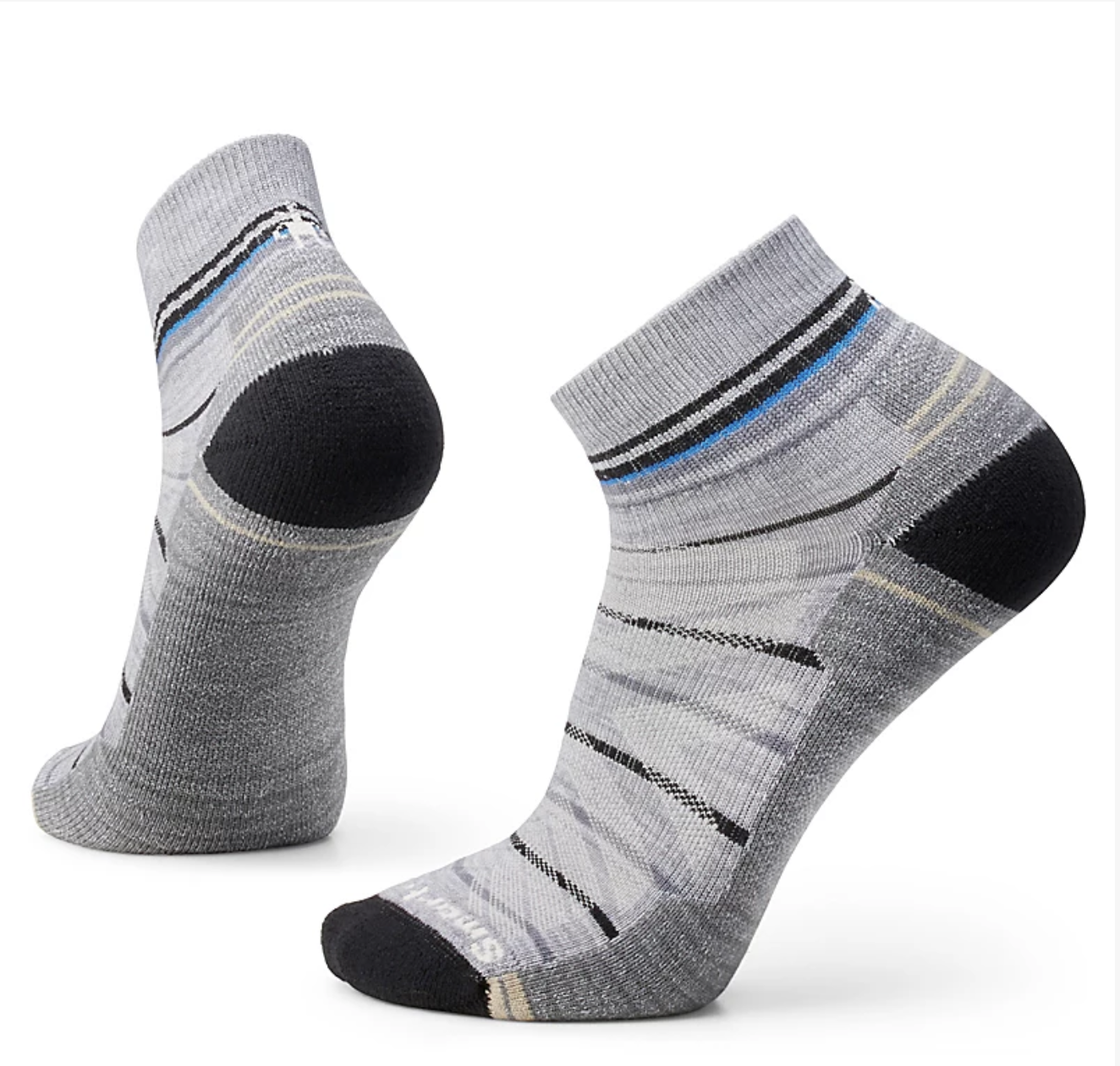 Smartwool, Hike Light Cushion Pattern Ankle Socks, Men, Light Grey 