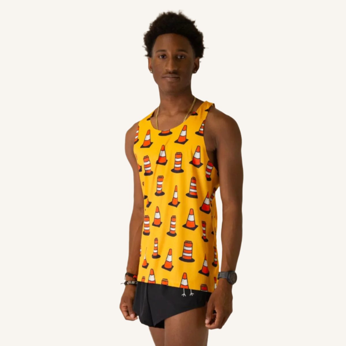 ChicknLegs, Performance Singlet, Men's, Traffic Cones