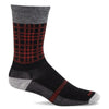 Sockwell, Camp Plaid Essential Comfort Socks, Men's, Black