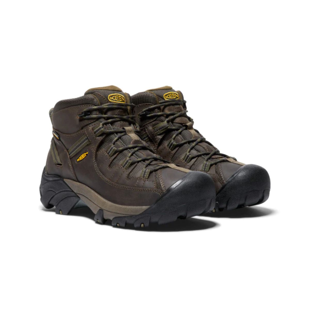 KEEN, Targhee II Mid Waterproof Hiking Boots, Men's, Canteen/Dark Olive