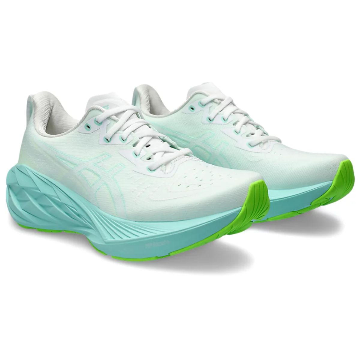 ASICS, NOVABLAST™ 4, Women's, White/Illuminate Mint