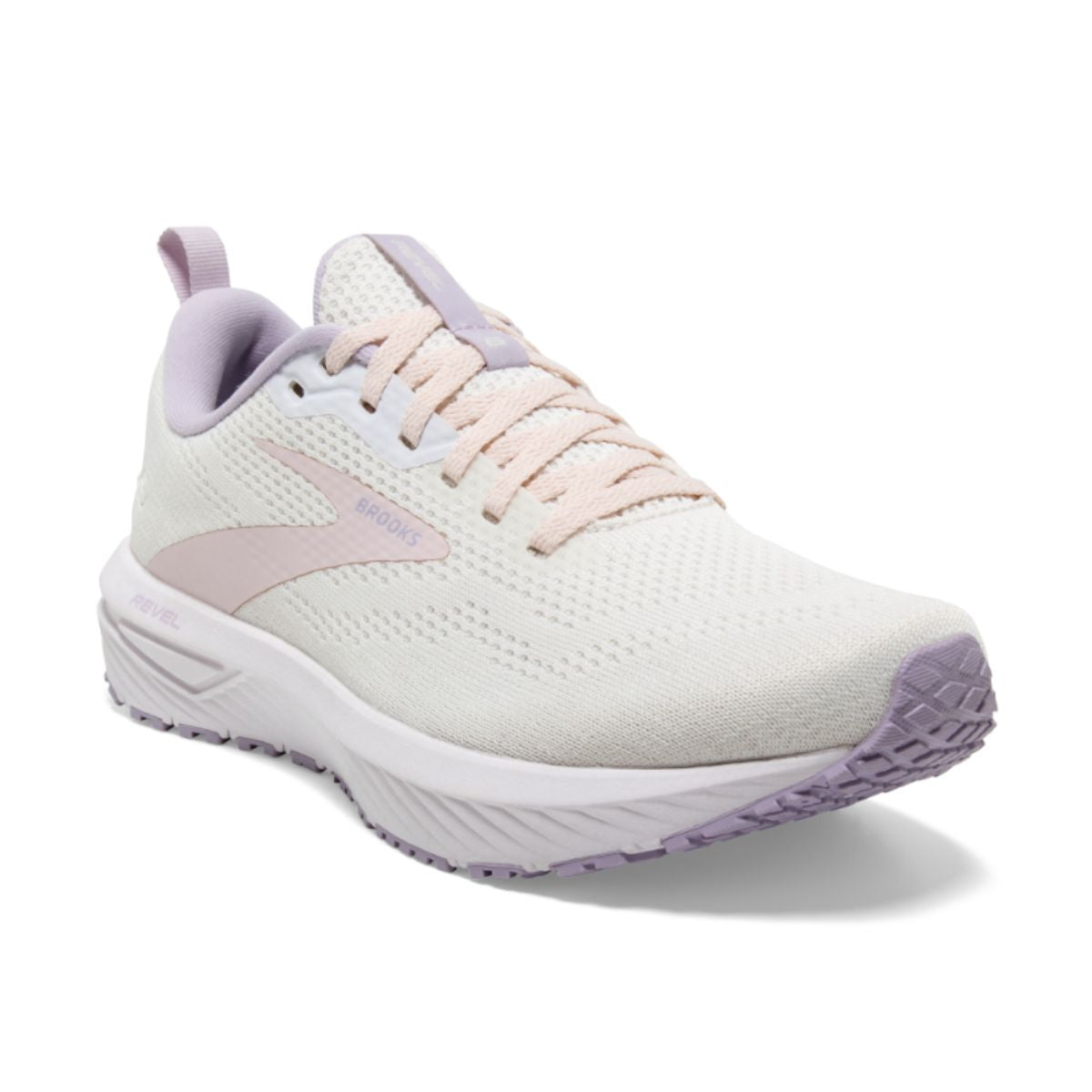 Brooks, Revel 6, Women's, Marshmallow/Pink/Purple