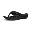 KEEN, Kona Leather Flip-Flop, Men's, Black/Steel Grey