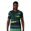 The North Face, Summit High Trail Run Short-Sleeve, Men, Deep Grass Green Light Painting print (IOK)