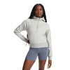 Vuori, Restore Half Zip Hoodie, Women, Light Heather Grey (LHG)