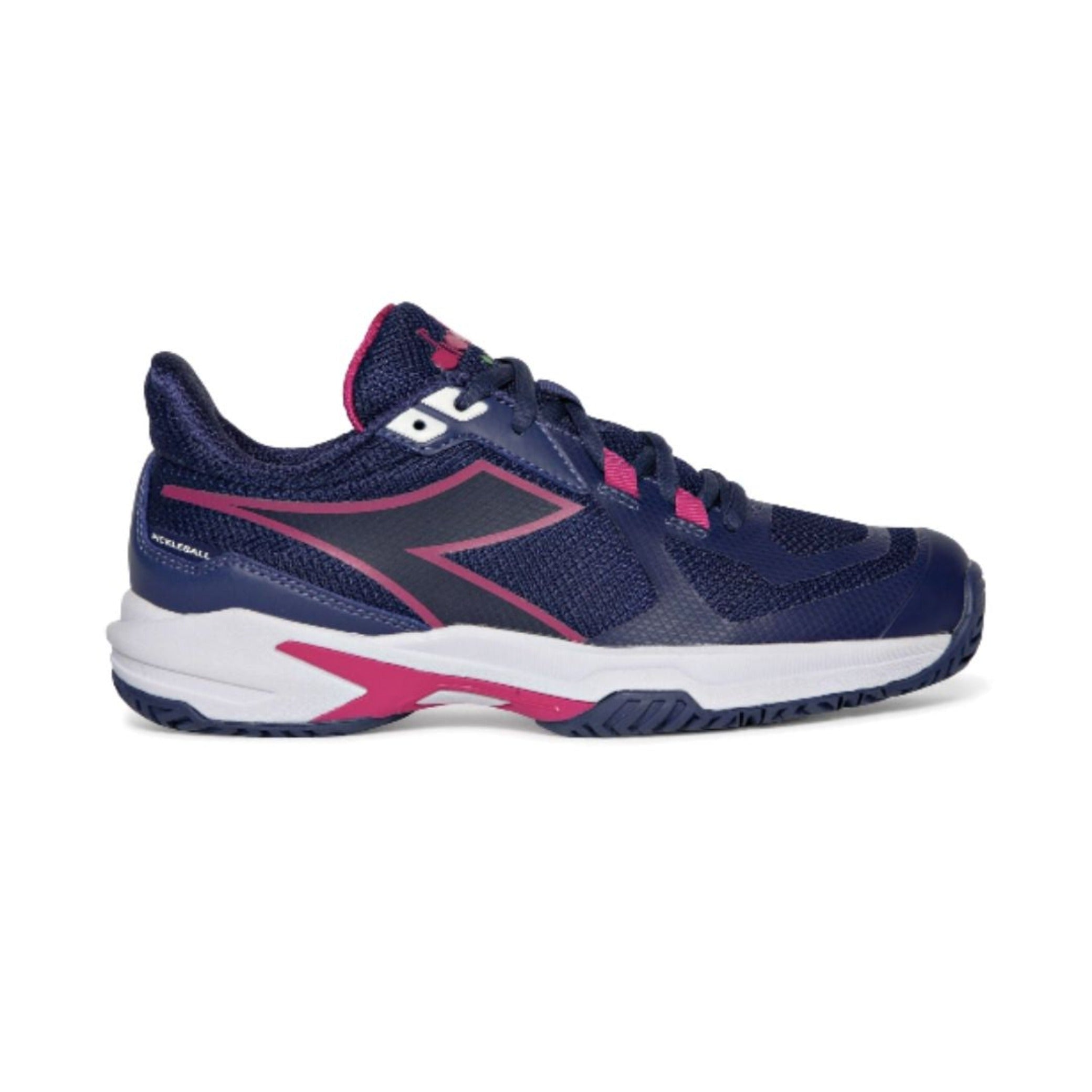 Diadora, Trofeo 2 AG Pickleball Shoe, Women, Blueprint/Pink Yarrow/White