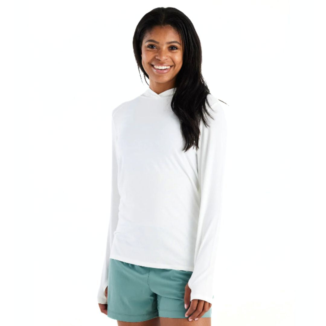 Toad & Co, Bamboo Shade Hoodie II, Women's, Bright White